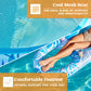 Sloosh Pool Lounge Float mature-themed  Inflatable Pool Floats Lounger Raft Floaties Water Floating Recliner Chair with Cup Holders Foot Rest Swimming Pool Floaty  Blue