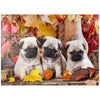 MyPuzzle Pug Puppies - enhanced 1000 Piece Jigsaw Puzzle - Made in USA