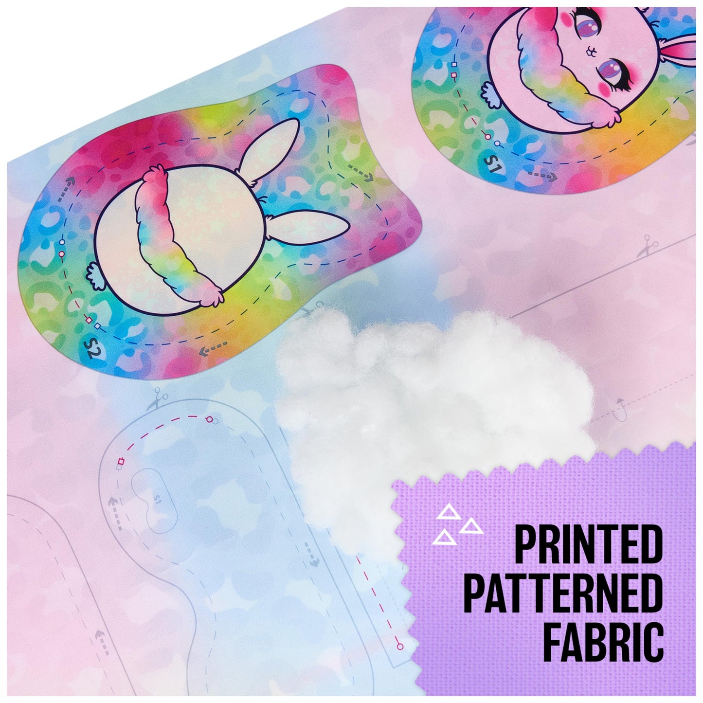 Cool Maker, Stitch ‘N Style Fashion Studio Refill With 2 Pre-Threaded Cartridges, Fabric And Water Transfer Prints, Arts & Crafts Kids Toys For Girls