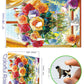 MINIWAN 500-Piece Jigsaw Puzzle for mature-themeds - Colorful Roses in Glass Vase  23x15 Inch Challenging Puzzle  Floral Puzzle for mature-themeds & Teens  enhanced Thick Cardboard Pieces with Reference Poster