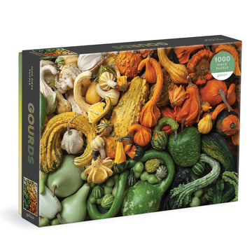 Galison Gourds 1000 Piece Puzzle From Galison - 27'' X 20'' Puzzle, Beautiful Art By Julie Seabrook Ream, Thick And Sturdy Piece