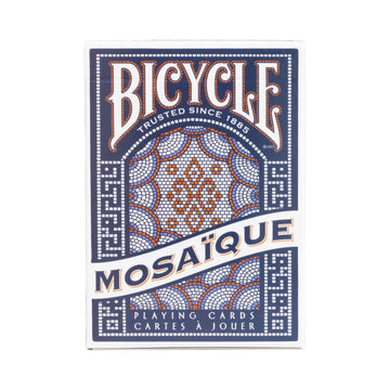 Bicycle Mosaique Playing Cards - Small Blue Cardboard Deck - Model INT02491
