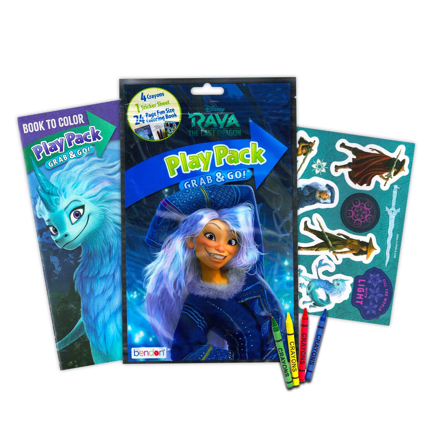 Disney Raya and The Last Dragon Party Favors Bundle Set ~ 12 Pack Mini Disney Raya Coloring Books with Stickers! (Disney Raya Pa