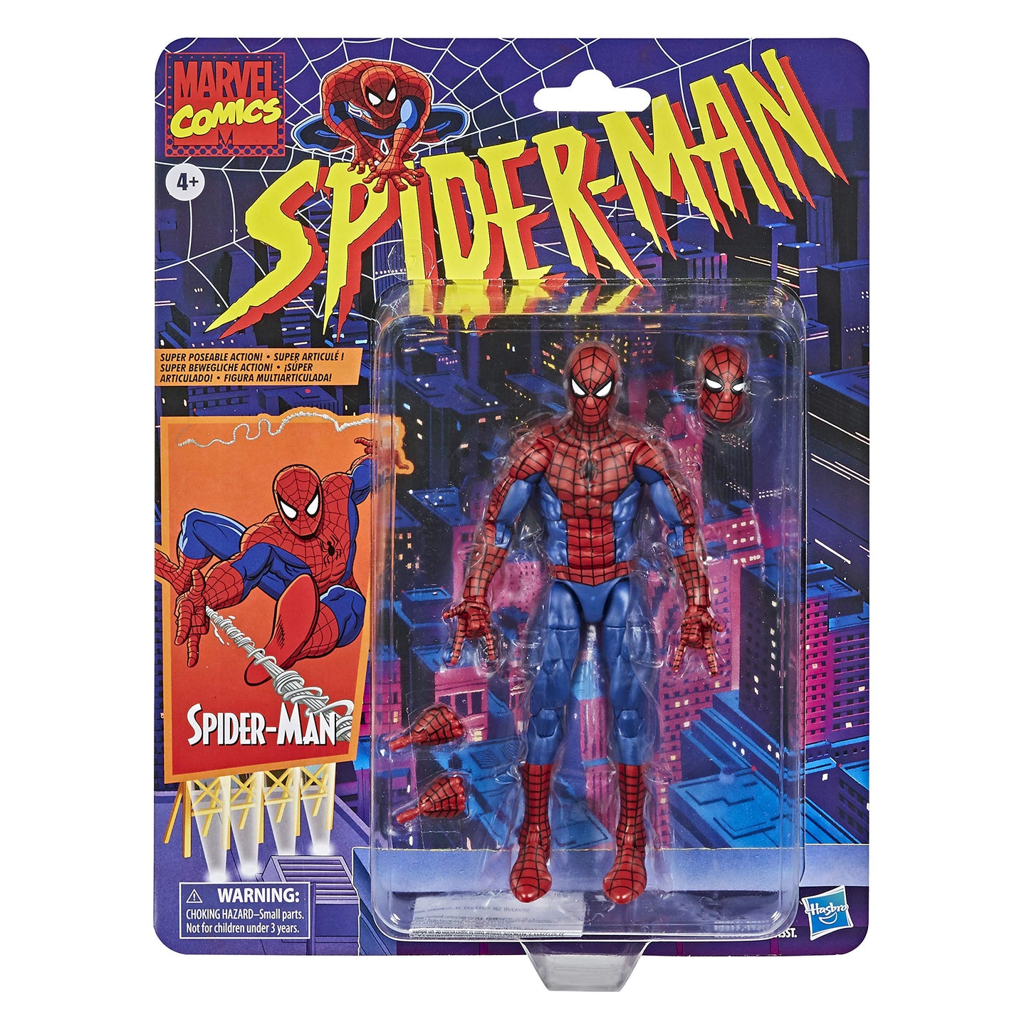 Spider-Man Hasbro Marvel Legends Series 6-Inch Collectible Action Figure Toy Retro Collection