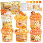 6 Packs Gradient Orange Slime Kit - Cloud Slime, Butter Slime & Clear Slime, Crunchy Slime For Kids With Various Slime Add-Ins, Non Stick Slime Party Favors For Girls And Boys, 360Ml Kids Slime(Bread)