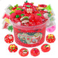 Lawoho 300Ml Apple Slime With Clay, Red Clear Slime Kit For Stocking Stuffers With 9 Packs Slime Add-Ins, Christmas Slime For Kids Party Favors, Slime Kit For Birthday Halloween Christmas Easter Gifts