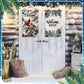 Tegeme Winter Hanging Banner Cardinal Flag Decoration, 12x20 Inch, Colorful Pine Tree Design, Holiday Ornaments