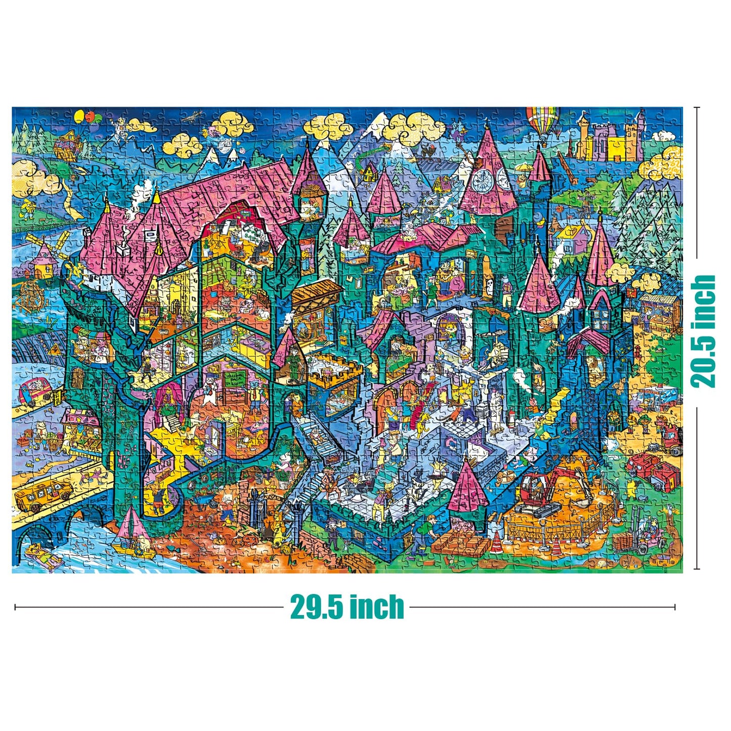 Antelope - 1000 Piece Puzzle For Adults, Cat Castle Jigsaw Puzzles 1000 Pieces, High Resolution, Matte Finish, Smooth Edging, No Dust Creative Artistic Puzzle