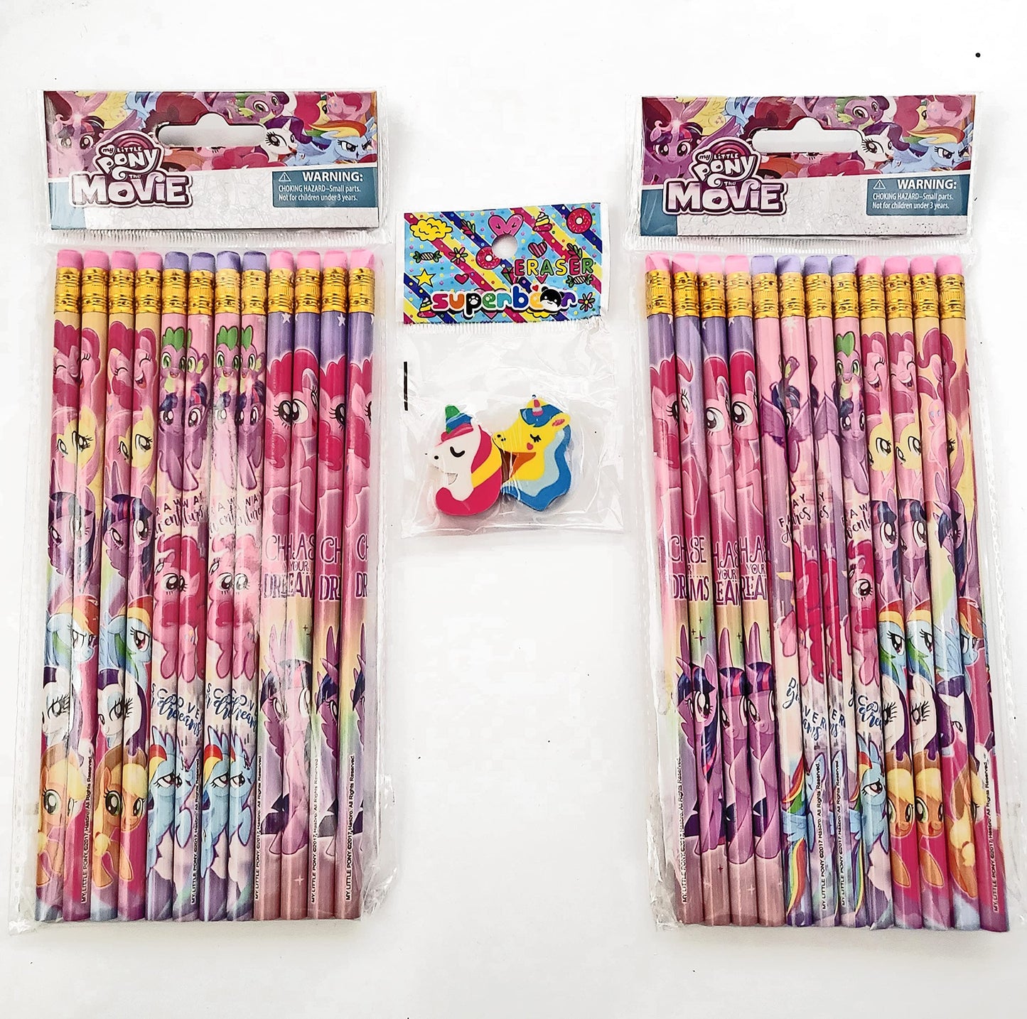 24 Pcs My Little Pony Wood Pencils Birthday Party Favors Bag Fillers - 2 DZ