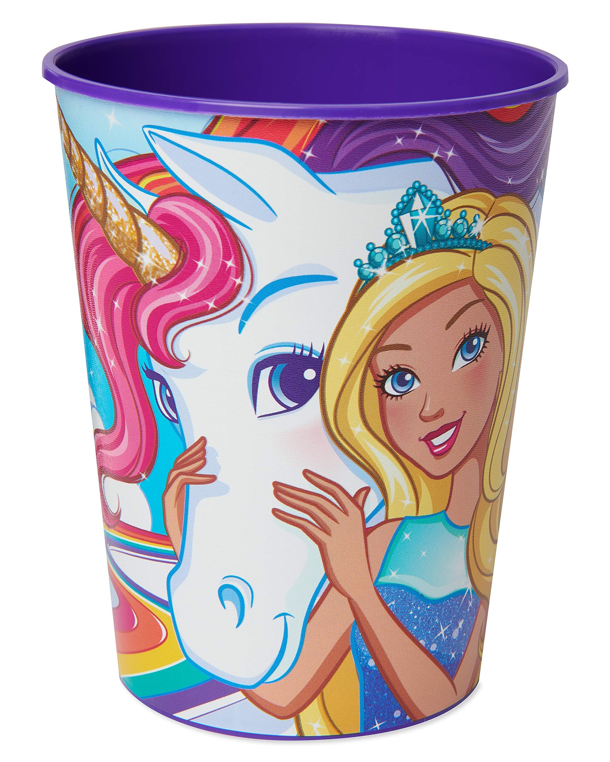 American Greetings Barbie Party Supplies, 16 oz. Plastic Party Cups (8-Count)