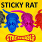 JA-RU Sticky Stretchy Rubber Rat Toys (1 Rat Toy) Squishy Sticky Fidget Toys for Kids. Funny Halloween Pranks, Joke, & Gag Gift.