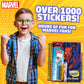 Marvel Boys Sticker Book Over 1000 Spiderman Stickers Scrapbook Colouring Pencils Avengers Activity Book - Boys Gifts (Multi Spi