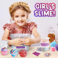 FUN KIDZ 4 LB Huge Glassy Clear Slime Bucket Toy - 64 FL OZ Premade Crystal Slime Kit with 29 Add-ins for Kids Party Fun