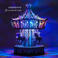 Wood Trick Parisian Carousel Music Box Rotating With Backlit - 3D Wooden Puzzles For Adults And Kids To Build Diy - Wooden Music Box Kit - La Vie En Rose Tune - Engineering Diy Wooden Model