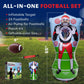 Preferred Toys Inflatable Football Target - Double-Sided Toss Game, 65 Inch, Red/Blue, Includes Mini Footballs for Indoor/Outdoor Fun