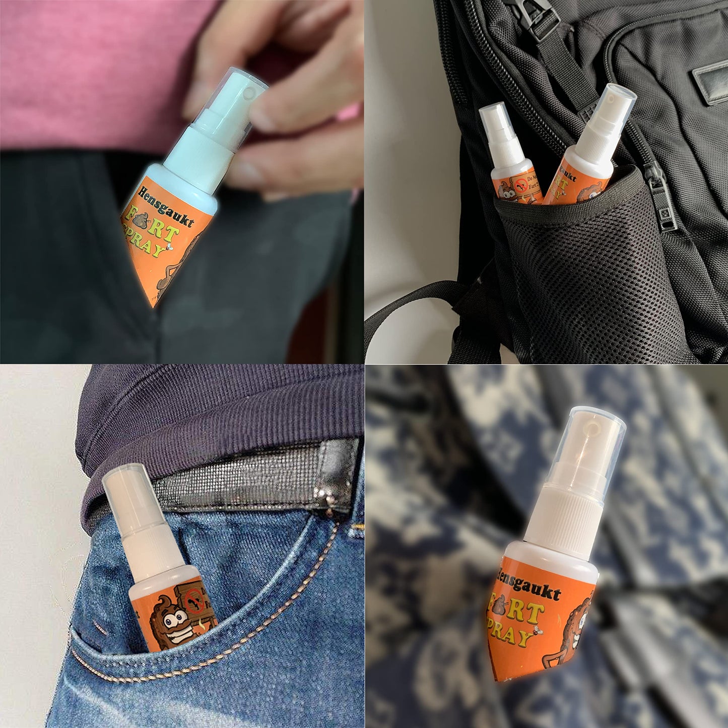 Hensgaukt Stink Fart Spray - Extra Strong Smelly Gag Gift for Boys & Girls - Small - Model M-010 - Hilarious Pranks (2 Packs)