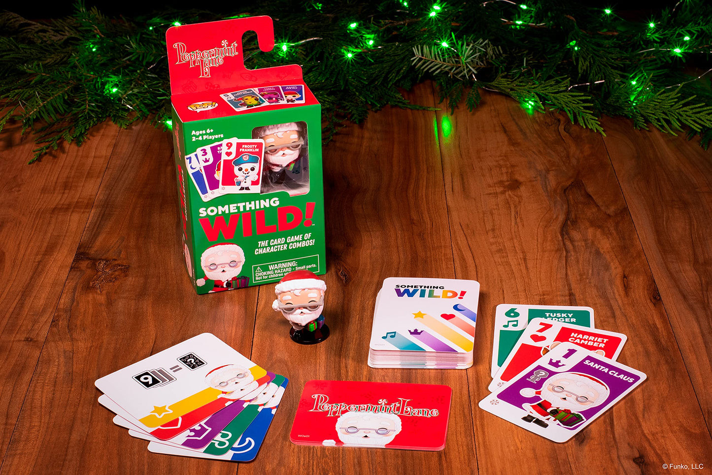 Funko Something Wild! Peppermint Lane with Santa Claus Pop! Card Game for 2-4 Players Ages 6 and Up