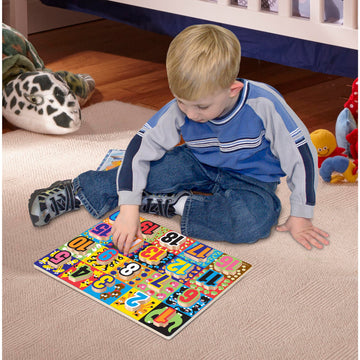 Melissa & Doug Jumbo Numbers Wooden Chunky Puzzle (20 Pcs)