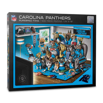 YouTheFan NFL Carolina Panthers 500pc Puzzle - Team Colors, Cardboard, Model 2501956
