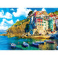 KODAK PREMIUM PUZZLES 1500 Piece Jigsaw Puzzle - Cinque Terre Riomaggiore Village, Multi-colored, Cardboard, Model 8900ZZS