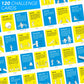 The World Game Super Skills Action Game - 120 Challenges, Medium Size, Multicolor, Model SUPER-2410-EN4