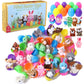 Twister.Ck 24 Pack Easter Eggs Filled With Mini Plush Animals Stuffed Toy For Kids Easter Basket Stuffers/Fillers, Easter Eggs Hunt, Easter Party Favor