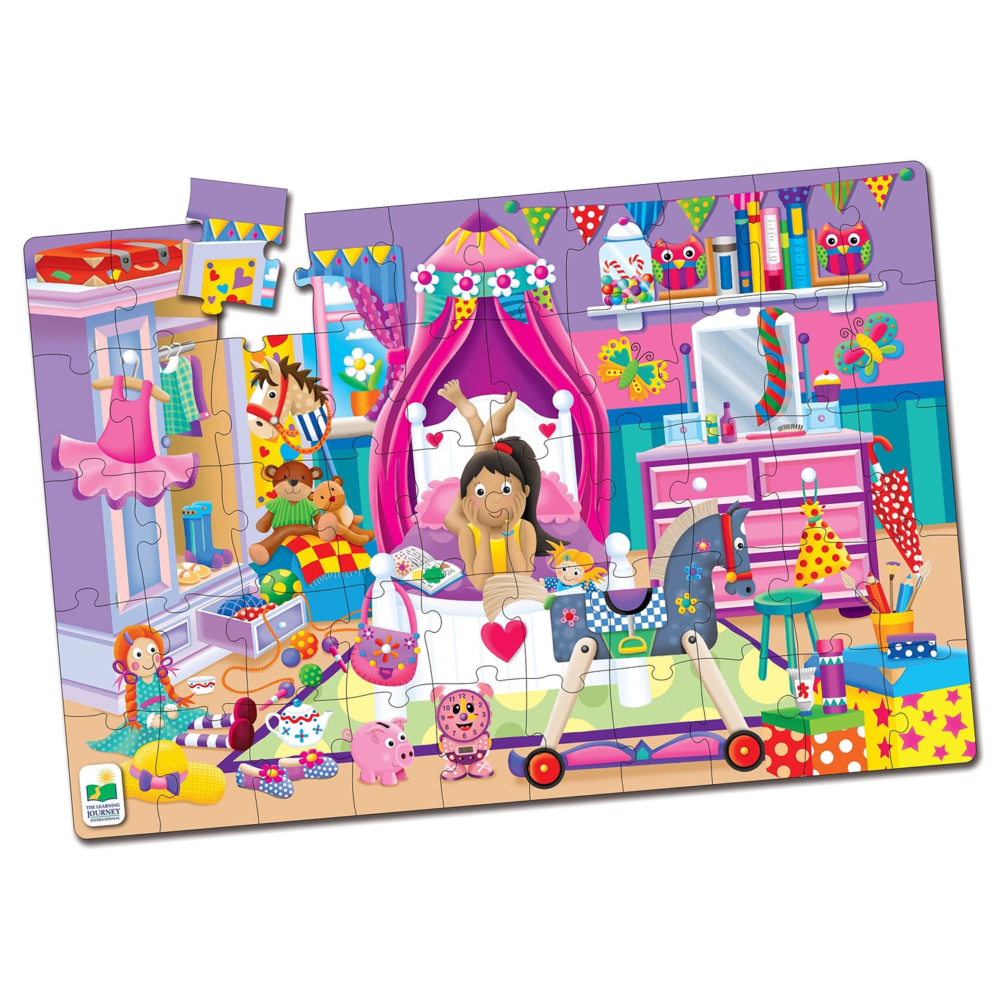 The Learning Journey: Jumbo Floor Puzzles - In My Room - Extra Large Puzzle Measures 3 Ft By 2 Ft - Preschool Toys & Gifts For Boys & Girls Ages 3 And Up