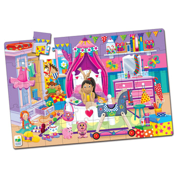 The Learning Journey: Jumbo Floor Puzzles - In My Room - Extra Large Puzzle Measures 3 Ft By 2 Ft - Preschool Toys & Gifts For Boys & Girls Ages 3 And Up