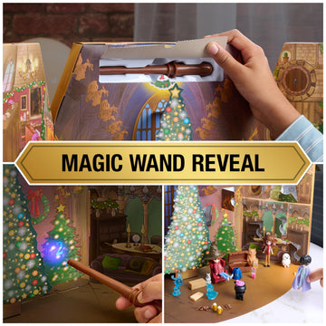 Wizarding World Magical Minis Advent Calendar 2023, 24 Surprise Toys, Kids Toys for Ages 6+, Plastic, Model 6067358