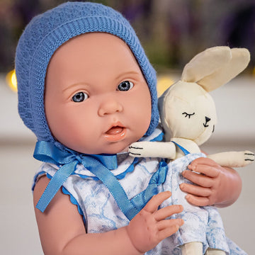Jc Toys - La Newborn Royal Collection | Anatomically Correct Real Boy Baby Doll | 15' All-Vinyl Baby Doll | Designed By Berenguer Made In Spain | Ages 2+ | Blue Gift Set