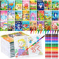 Ben Louis 24Pack Coloring Books For Kids Party Favors With 24 Stacking Crayons Bulk For Ages 2-4-8-12 Classroom Prize Mini Activ