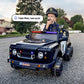 Hikiddo Electric Police Car For Kids 2 Seater, 24V 4Wd Ride On Toy For Big Kids With Remote Control, 4X200W Motors, 5Mph Max Spe