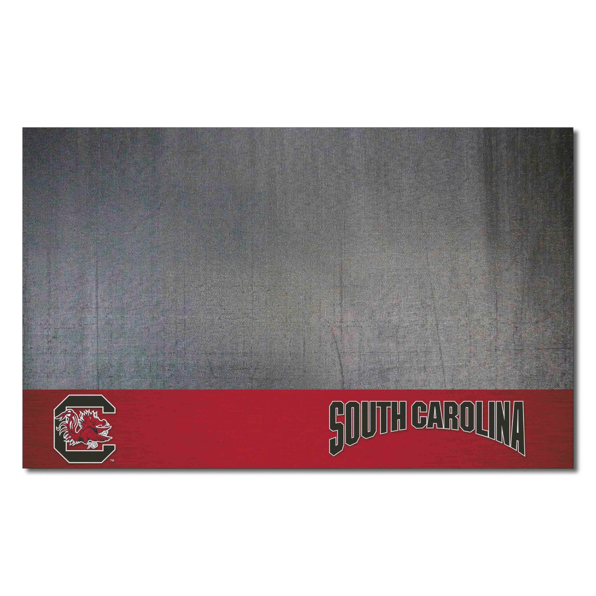 Fanmats - 12130 FANMATS NCAA University of South Carolina Gamecocks Vinyl Grill Mat 26x42 , Black