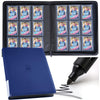 enhanced Top Loader Binder  Holds 288 Top Loaders 9-Pocket Toploader Binder with Sleeves for 3 x 4 Rigid Card Binder for Top Loader for Trading Cards or Sports Cards - Classic Blue
