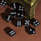 HDdais 10 Pack D6 Dice Set, Six Sides White Cat's Paw 6 Sided Dice for DND MTG PRG Wow Table Games