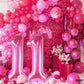 Katchon, Hot Pink 11 Balloons Number - 40 Inch | Number 11 Balloon, 11Th Birthday Decorations For Girls | Hot Pink 11 Birthday Balloon | 11 Year Old Balloons Pink, 11 Birthday Decorations For Girls