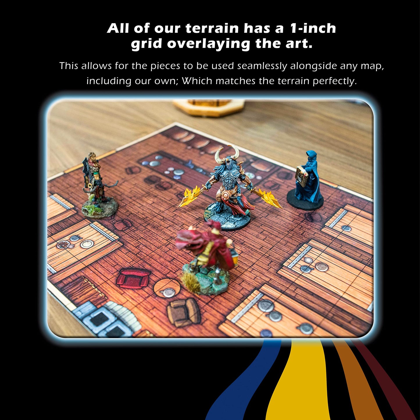 Dungeon Craft: Brine Break Pack 2D Terrain Set Ttrpg