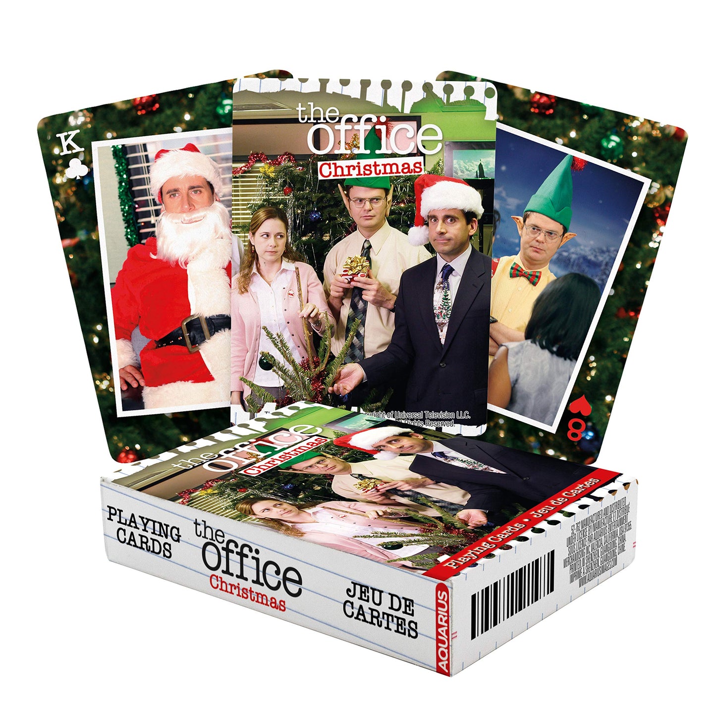 Aquarius The Office Christmas Playing Cards - Christmas Themed Deck Of Cards For Your Favorite Card Games - Officially Licensed The Office Tv Show Merch & Collectibles