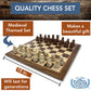 We Games Medieval Themed Chess Set - Wooden Chess Board With Intricate Polystone Chess Pieces, Chess Sets For Adults, 15 In.