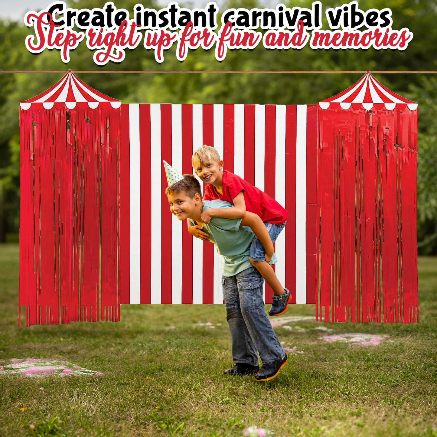 Fun Express Carnival Backdrop Banner - Party Decor - 1 Piece