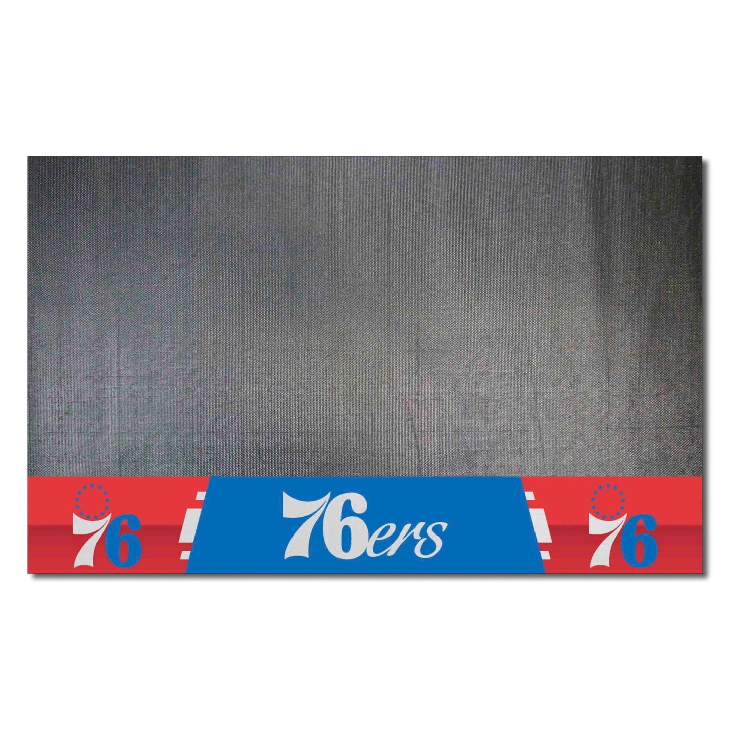 FANMATS 14217 Philadelphia 76ers Vinyl Grill Mat - 26in. x 42in. - Deck Patio Protective Mat | Oil, flame, and UV resistant