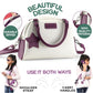 Star Princess Little Girls Purse Set - Purple Handbag with Accessories & Pretend Makeup for Toddlers, Model CB-1007