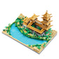 Chinese Architecture Mini Bricks Building Blocks Crescent Moon Spring Collection Model For Display Micro Block For Adults Decorative Creative Toy Present For Children Age Of 14+ 3350 Pcs