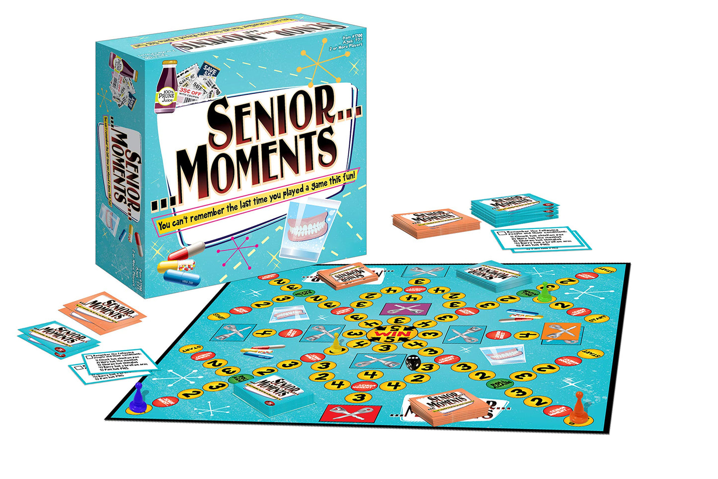 TDC Games Senior Moments Board Game - Medium Multi Color, Paper, Model 1700