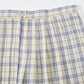 Womens Short Pleated Plaid Costumes Skirt(Beige Dark Brown Mixed Blue,3Xl)