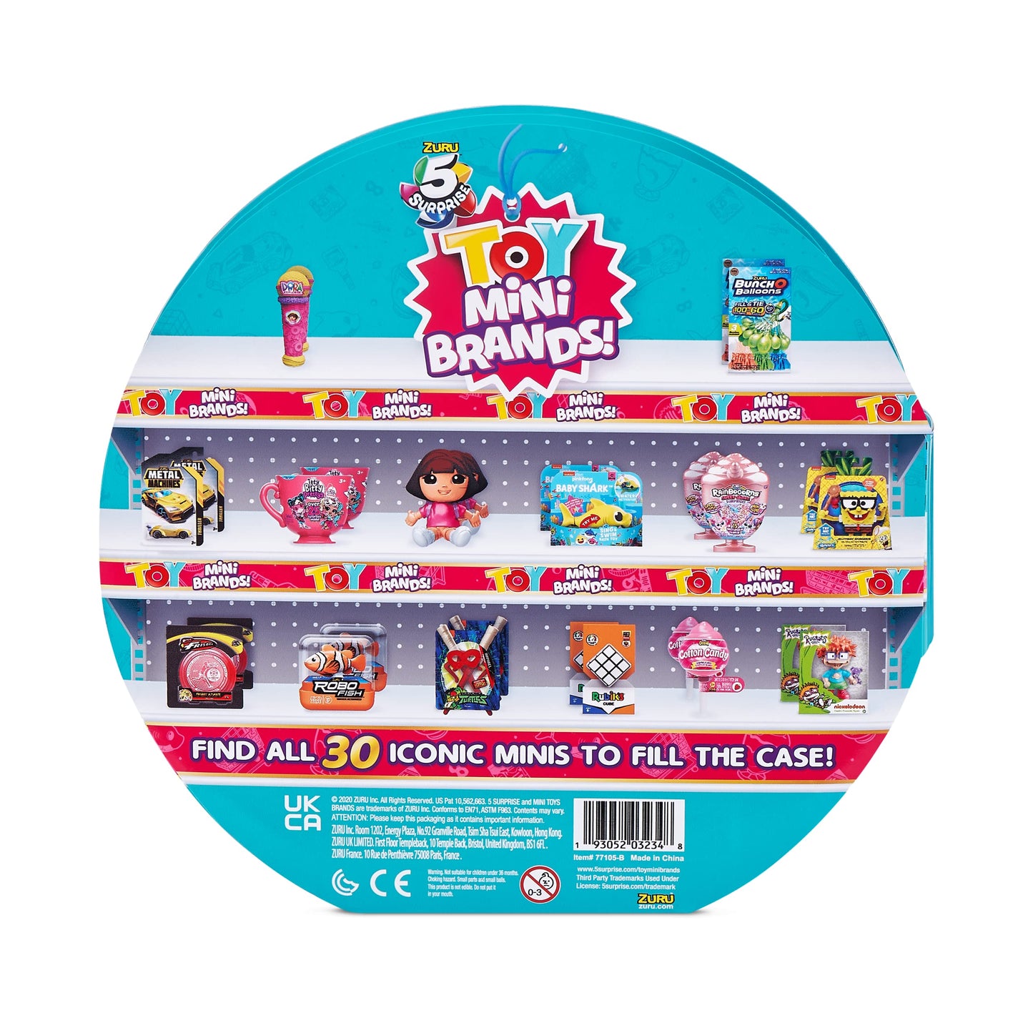 5 Surprise Toy Mini Brands Collector's Case - Store & Display 30 Minis with 4 limited availability Minis Included by ZURU