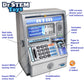 Dr. STEM Toys Kids Talking ATM Machine Savings Piggy Bank with Digital Screen, Electronic Calculator That Counts Real Money, and