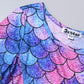 Long Sleeve Mermaid Dresses For Little Girls Kid Cotton Fall Winter Clothes 6 7