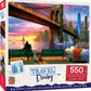 Masterpieces 550 Piece Jigsaw Puzzle For Adults, Family, Or Kids - New York Romance - 18''X24''