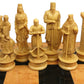 Hpl Medieval Times Crusades King Richard Lionheart Knight Chess Men Set Antique Color- No Board